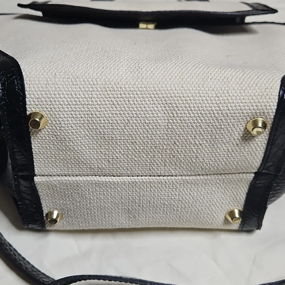 Maria Antoinetta Black and Cream Women's Handbag